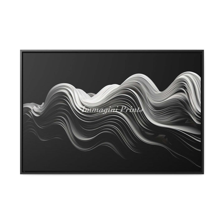 Perpetual Waves (Framed Canvas Print)