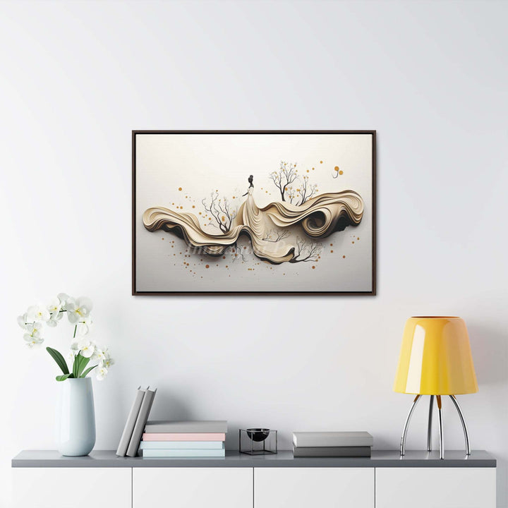 The Plentiful Gown (Framed Canvas Print)