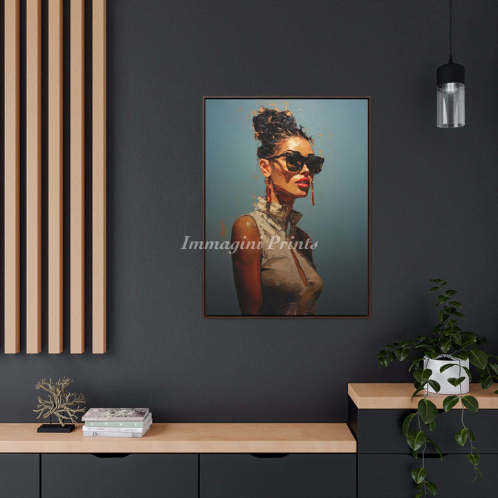 Shades of Elegance (Framed Canvas Print)