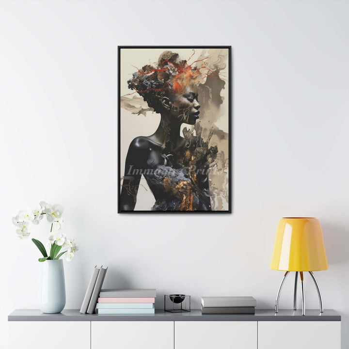 Tranquility Dressed in Chaos (Framed Canvas Print)