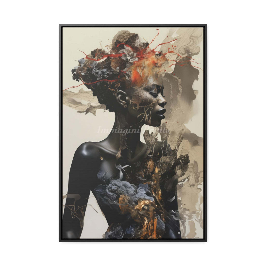 Tranquility Dressed in Chaos (Framed Canvas Print)