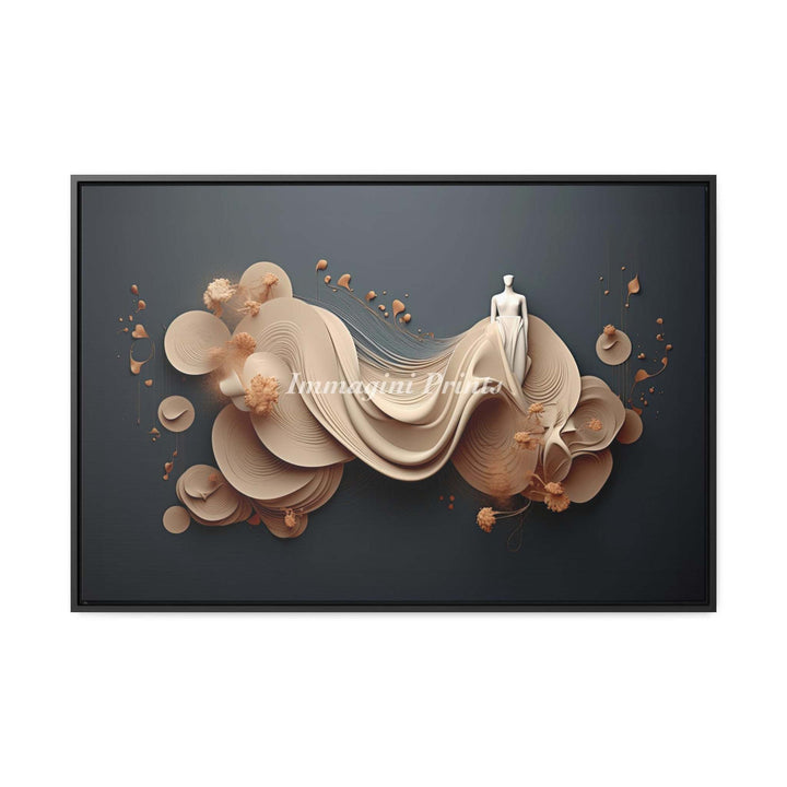 Heaven in Silk (Framed Canvas Print)