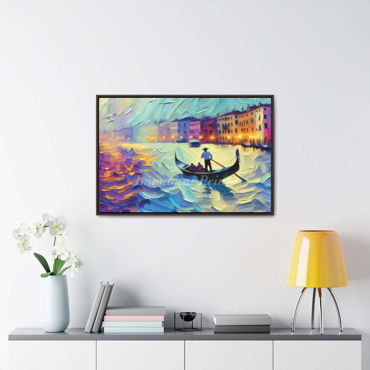 Gondola (Framed Canvas Print)