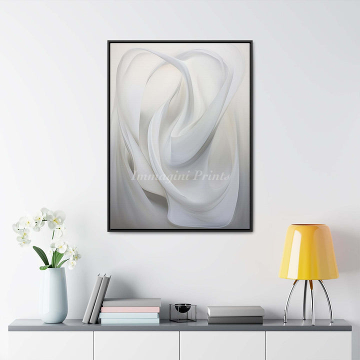 The Ivory Whirlwind (Framed Canvas Print)