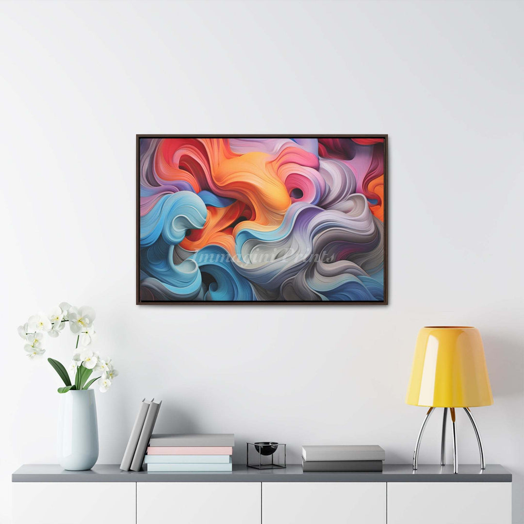 Chromaswirl (Framed Canvas Print)