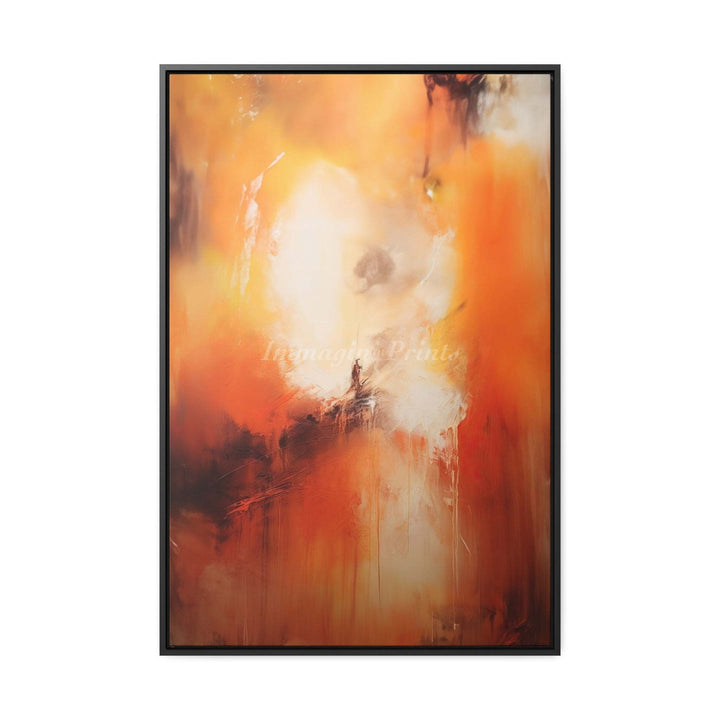 The Red Dawn (Framed Canvas Print)