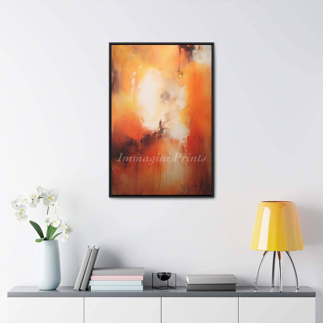 The Red Dawn (Framed Canvas Print)