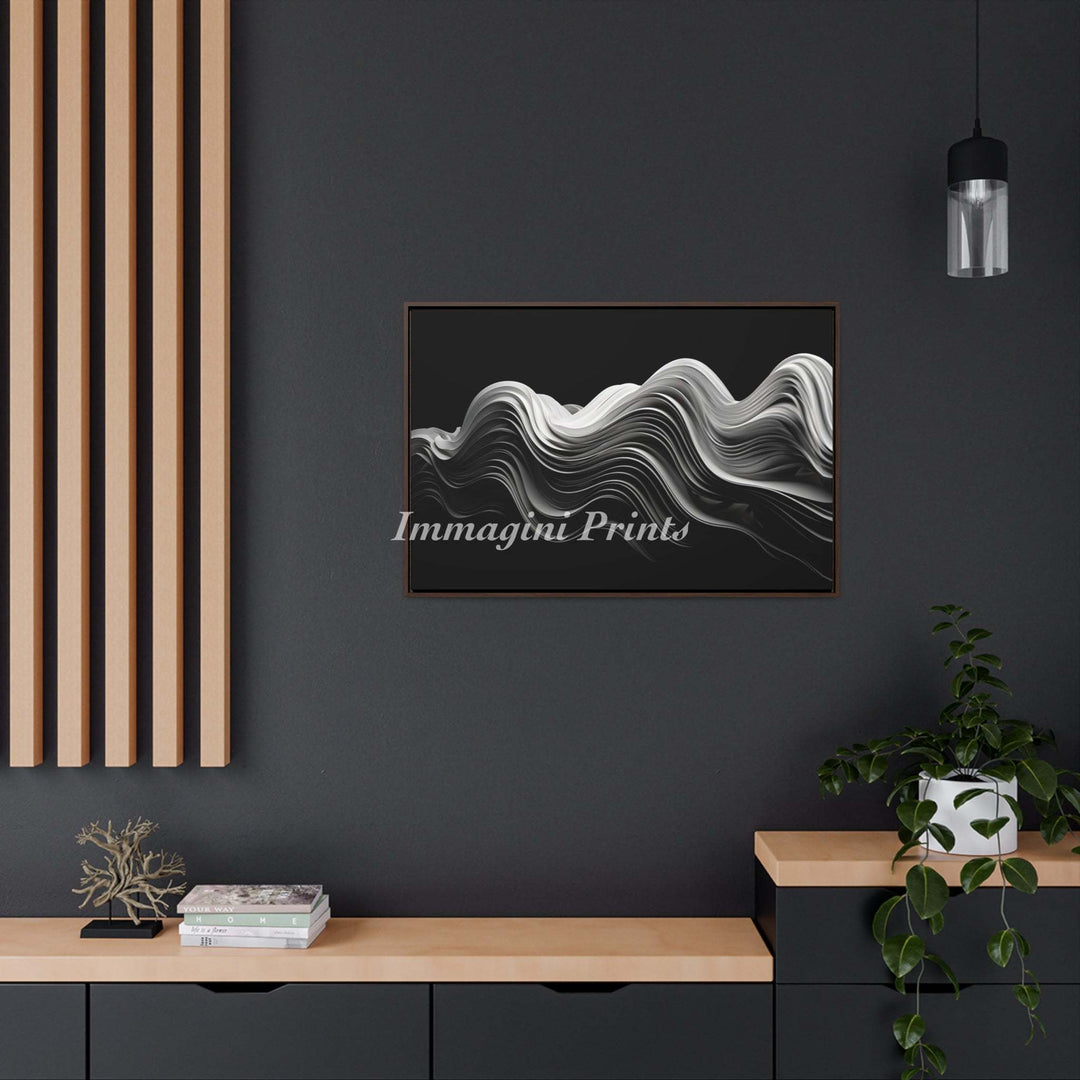 Perpetual Waves (Framed Canvas Print)