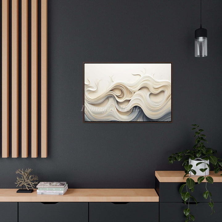 The Flowing (Framed Canvas Print)