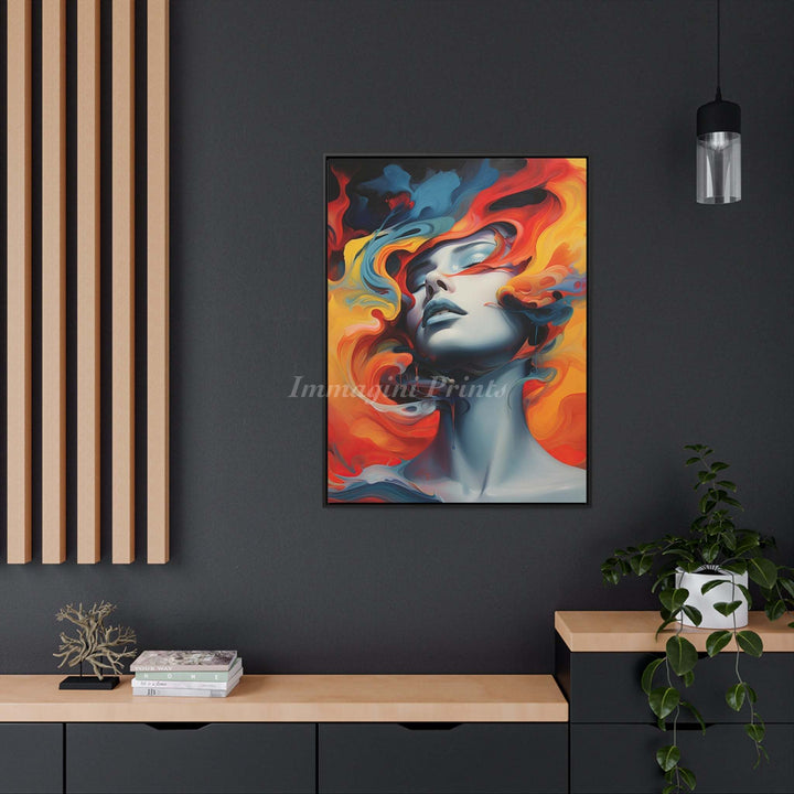 Mystique In Smoke (Framed Canvas Print)