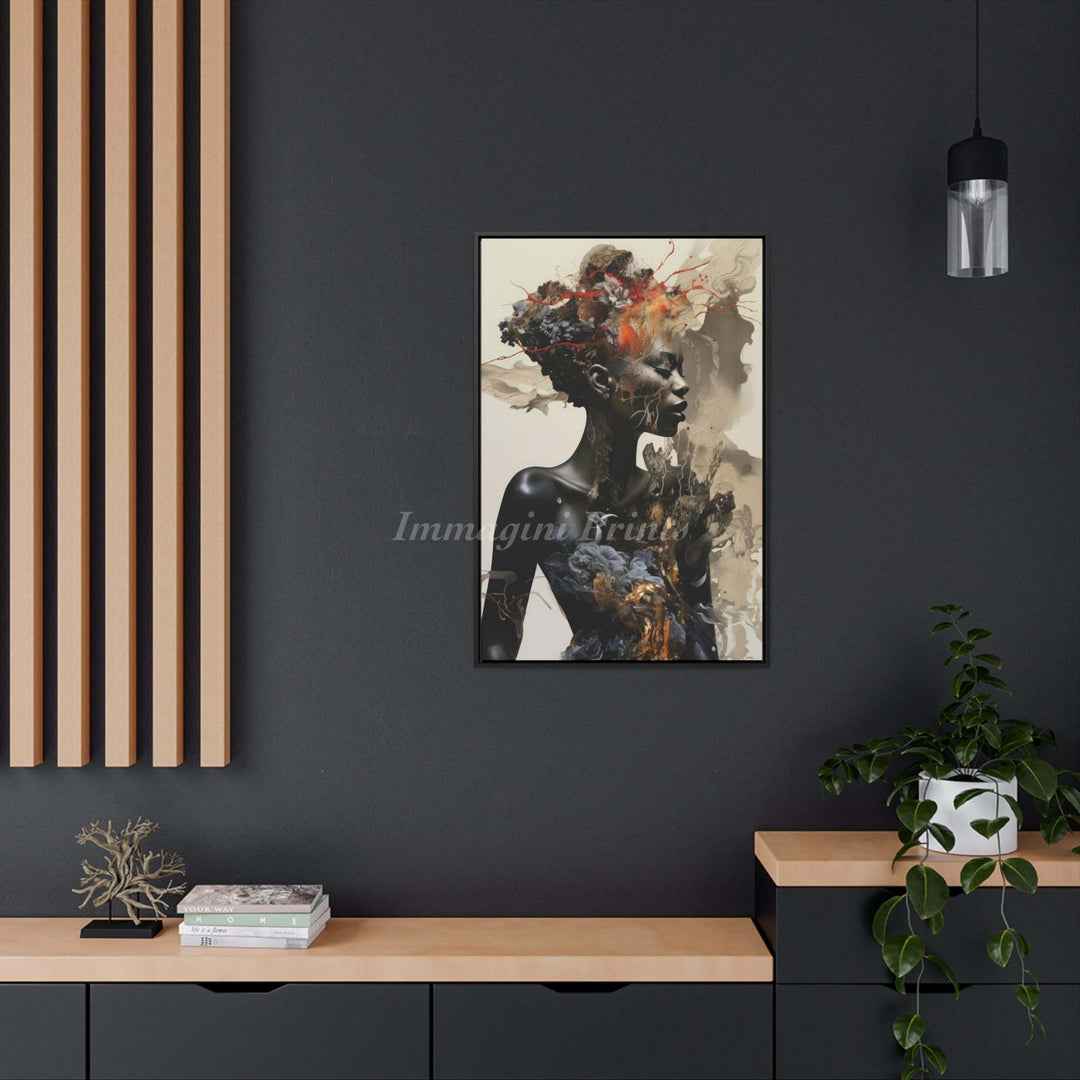 Tranquility Dressed in Chaos (Framed Canvas Print)