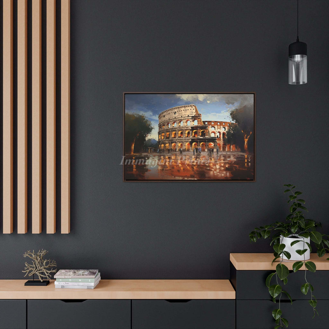 Il Colosseo Romano (Framed Canvas Print)