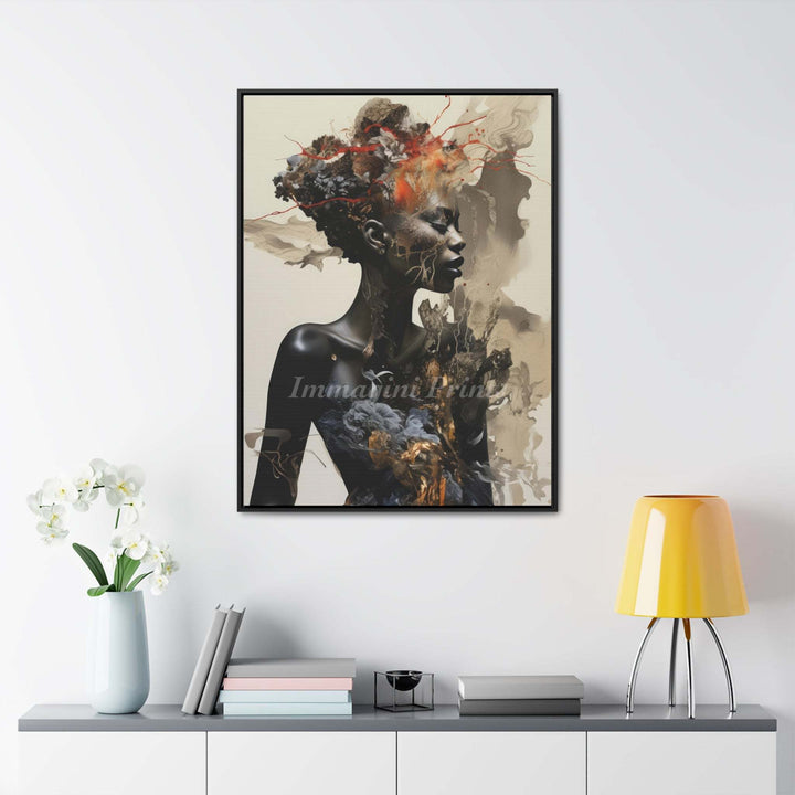 Tranquility Dressed in Chaos (Framed Canvas Print)