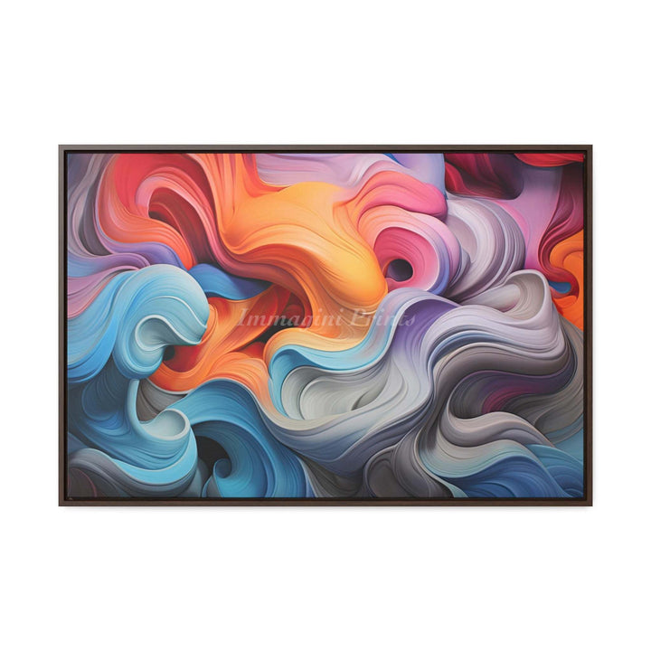 Chromaswirl (Framed Canvas Print)