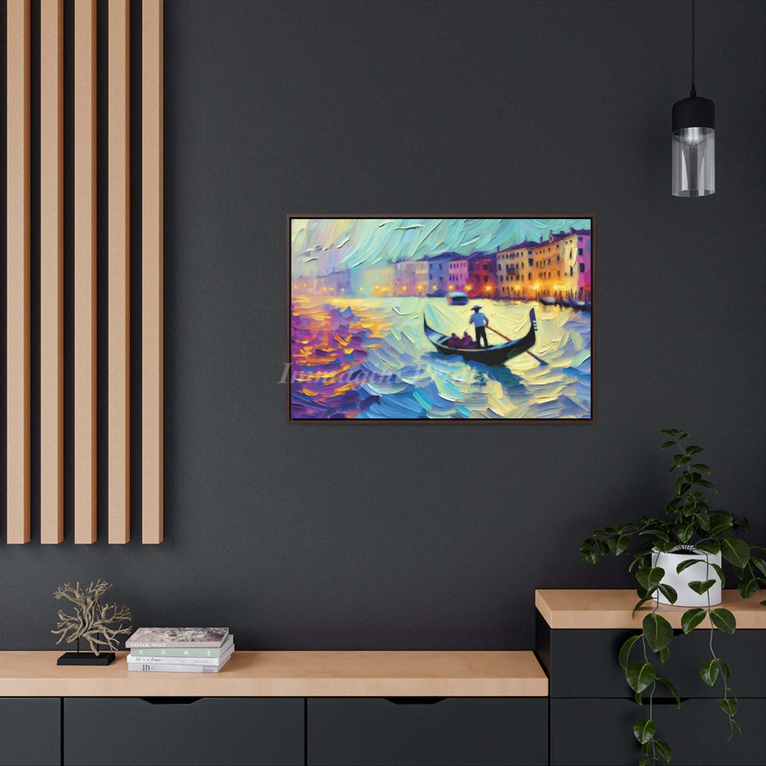 Gondola (Framed Canvas Print)