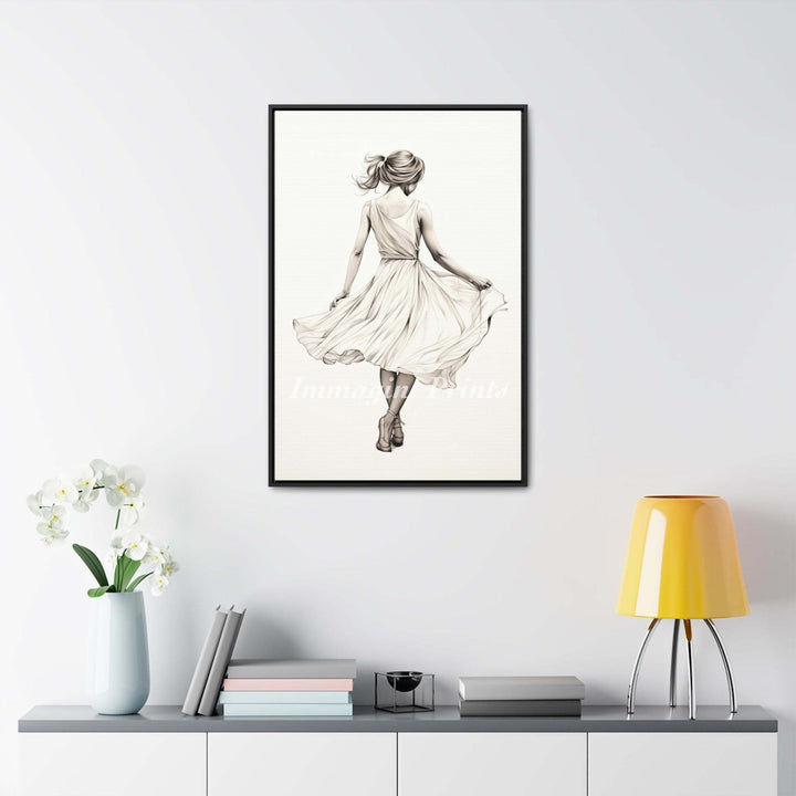 A Monochrome Memory (Framed Canvas Print)