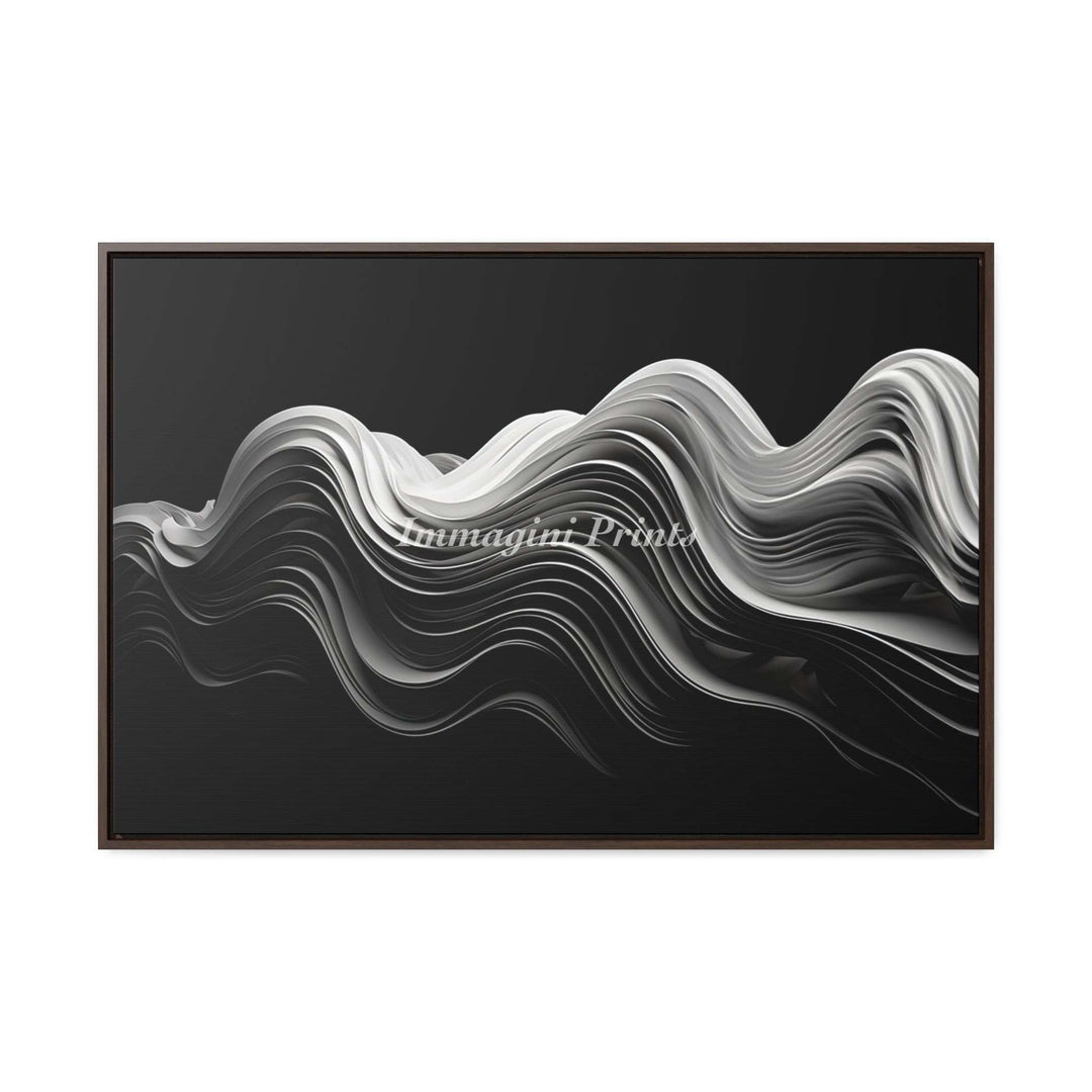 Perpetual Waves (Framed Canvas Print)