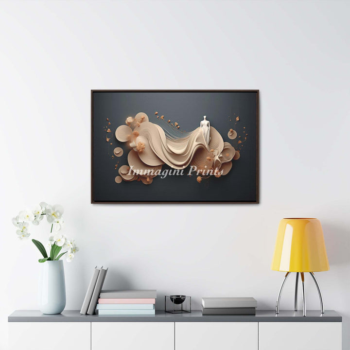 Heaven in Silk (Framed Canvas Print)