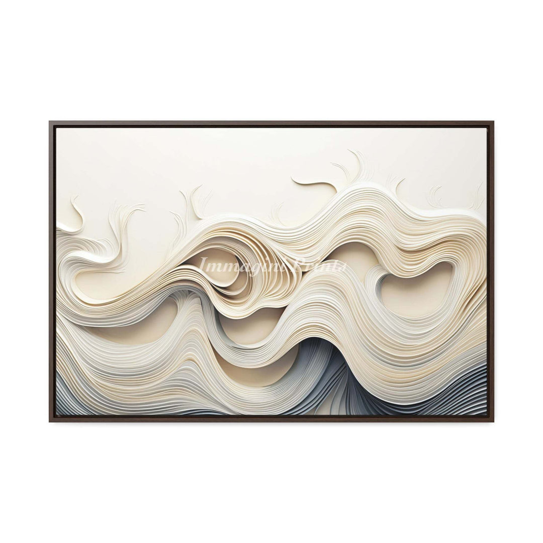 The Flowing (Framed Canvas Print)