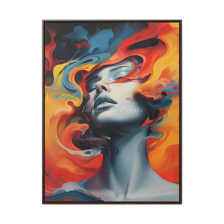 Mystique In Smoke (Framed Canvas Print)