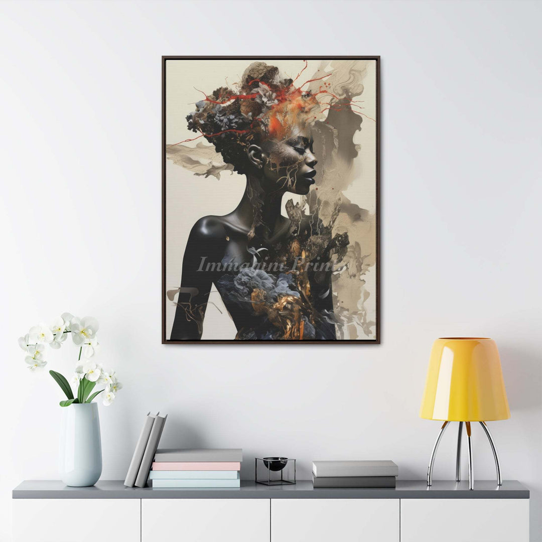 Tranquility Dressed in Chaos (Framed Canvas Print)