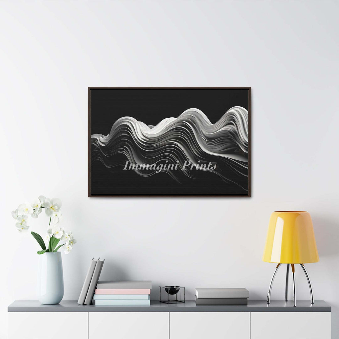 Perpetual Waves (Framed Canvas Print)