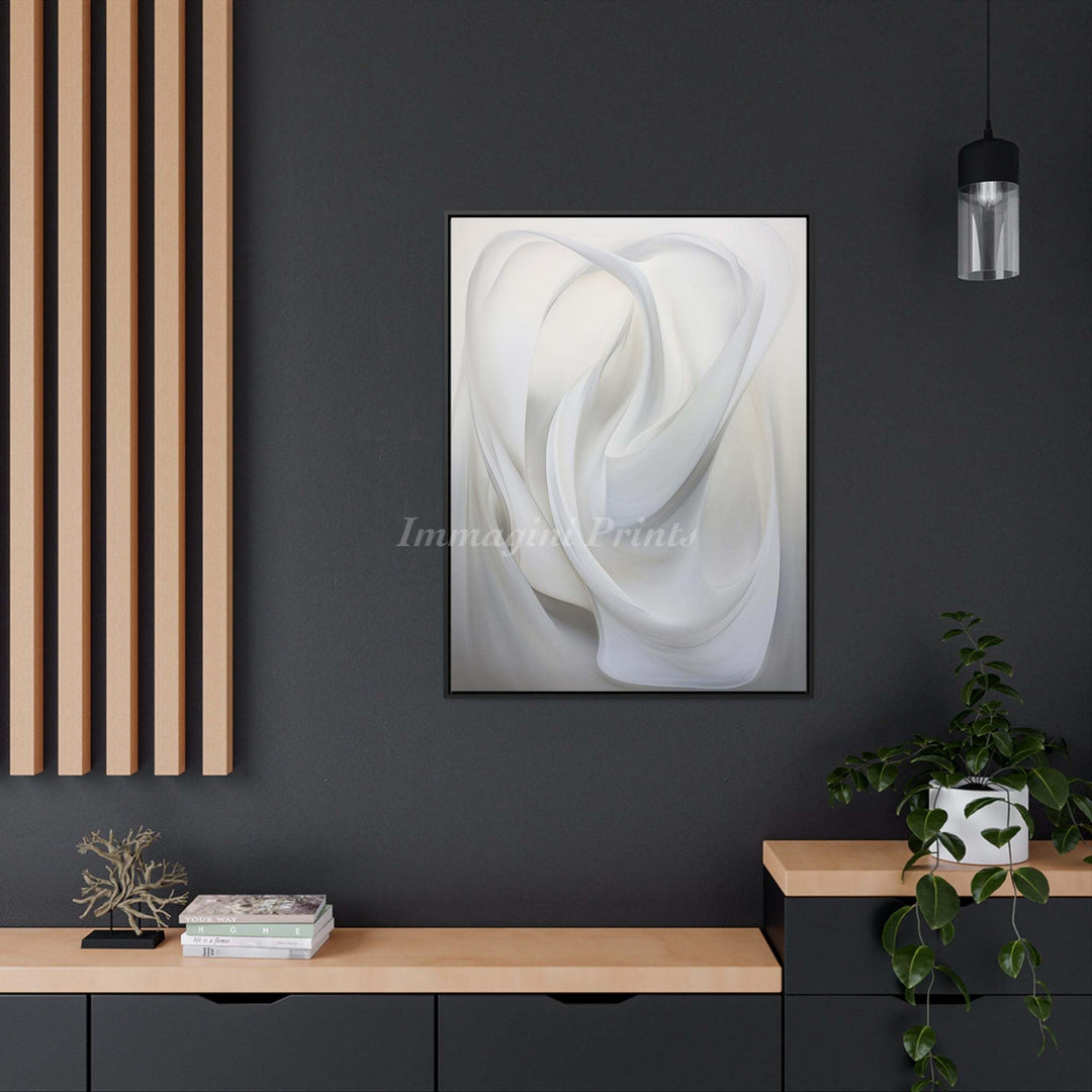 The Ivory Whirlwind (Framed Canvas Print)