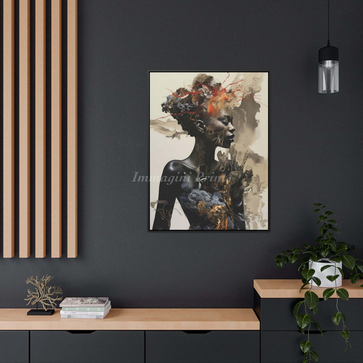 Tranquility Dressed in Chaos (Framed Canvas Print)