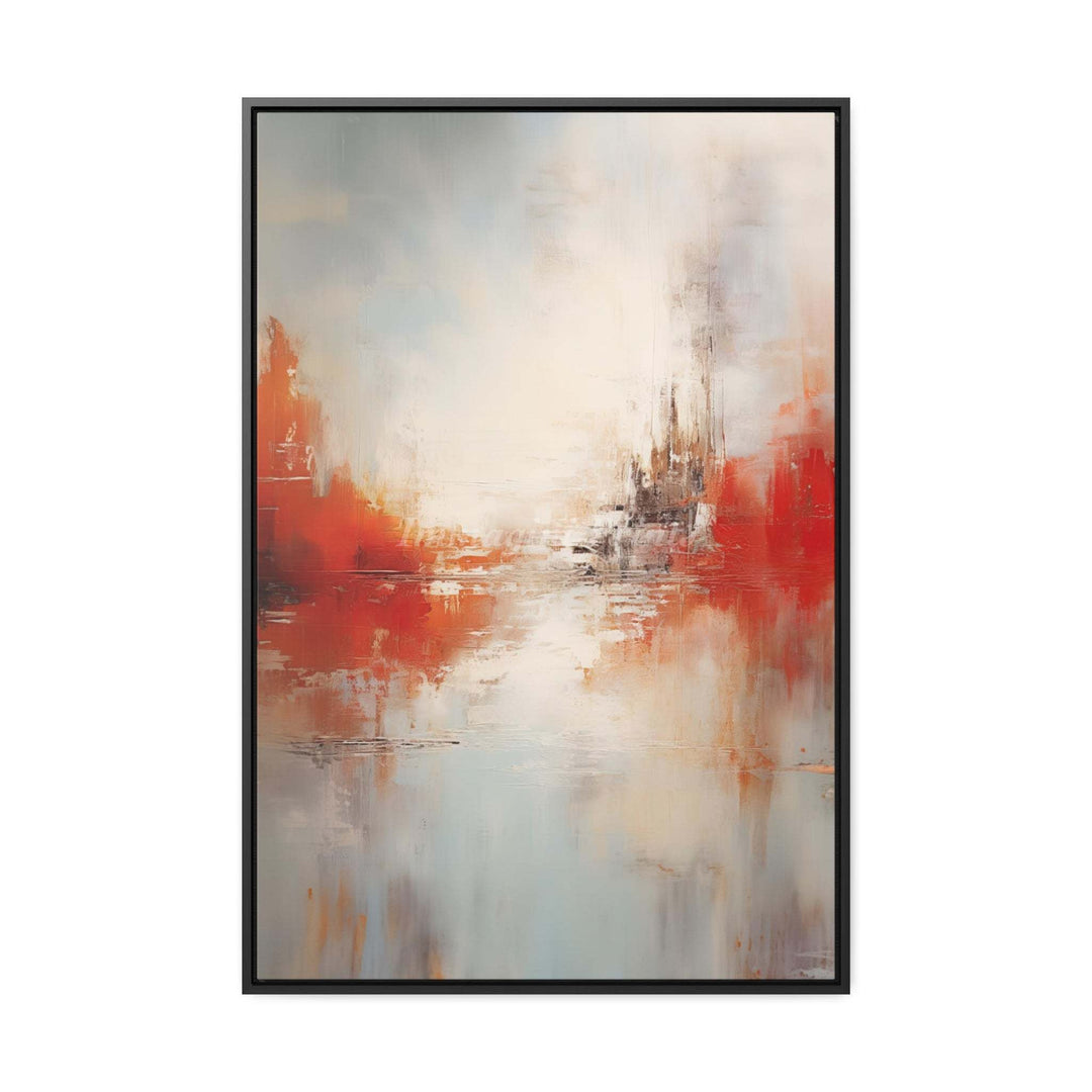 Autumn's Forgotten Fortress (Framed Canvas Print)