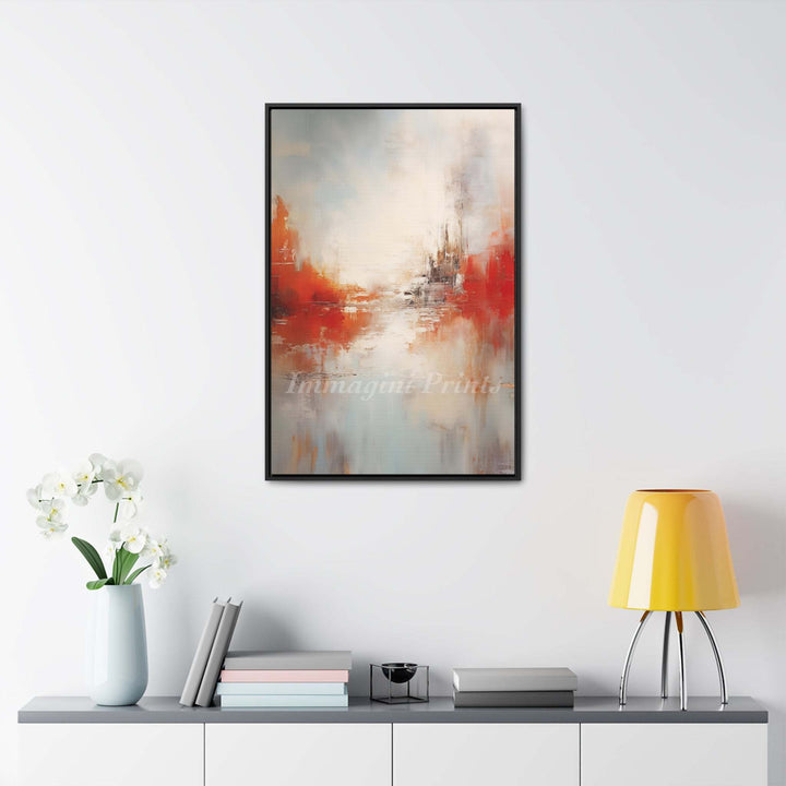 Autumn's Forgotten Fortress (Framed Canvas Print)