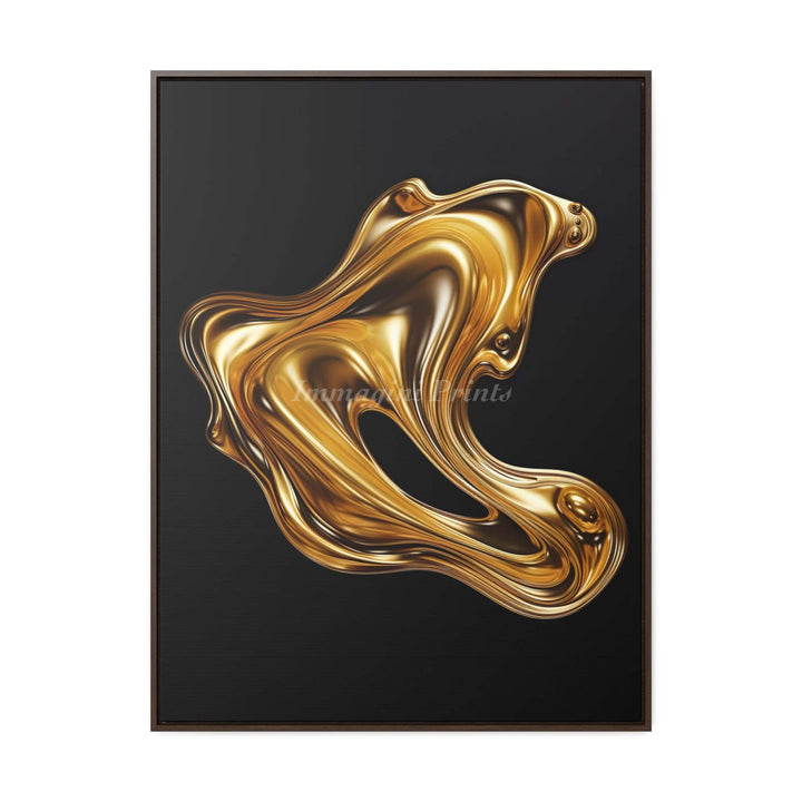 Liquid Gold (Framed Canvas Print)