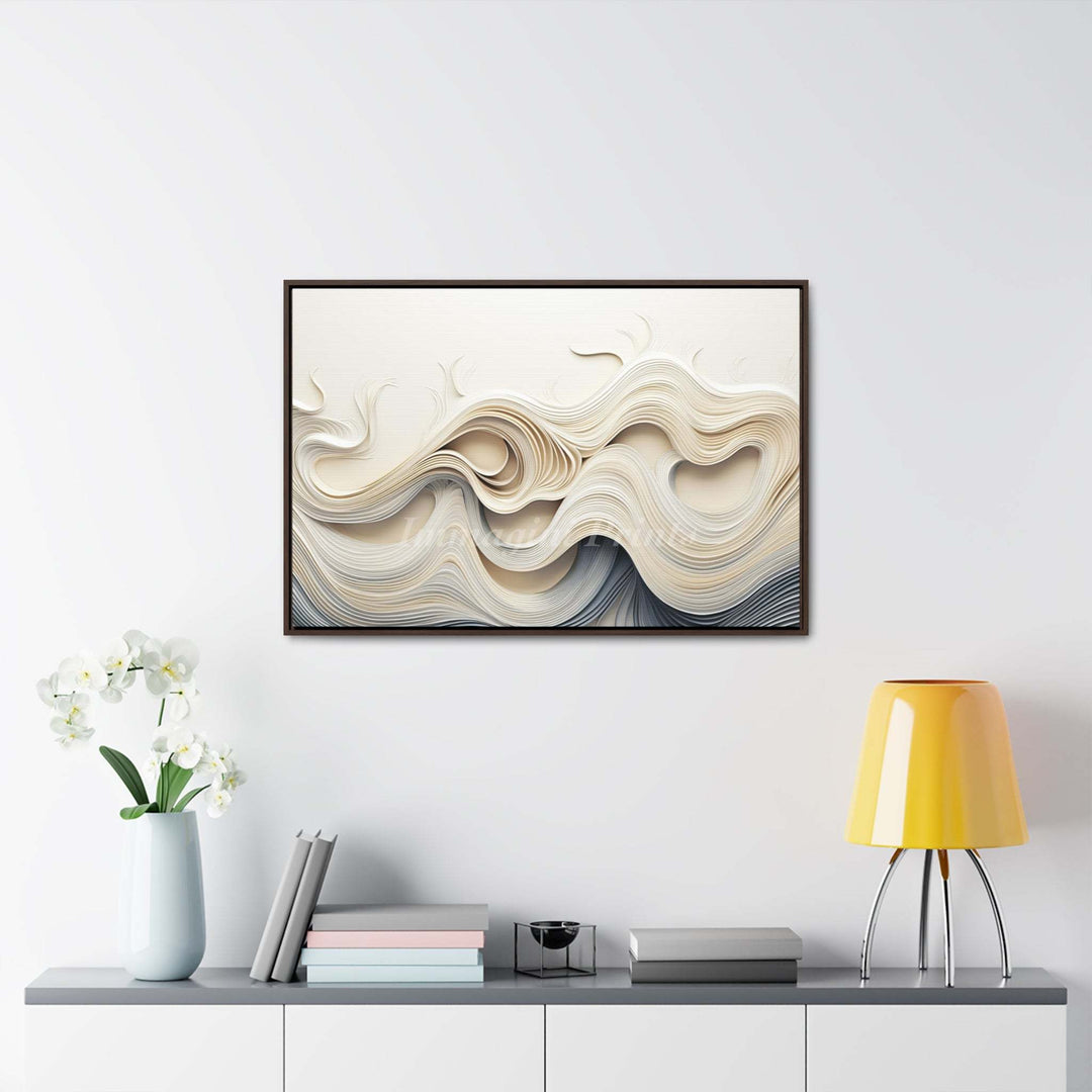 The Flowing (Framed Canvas Print)