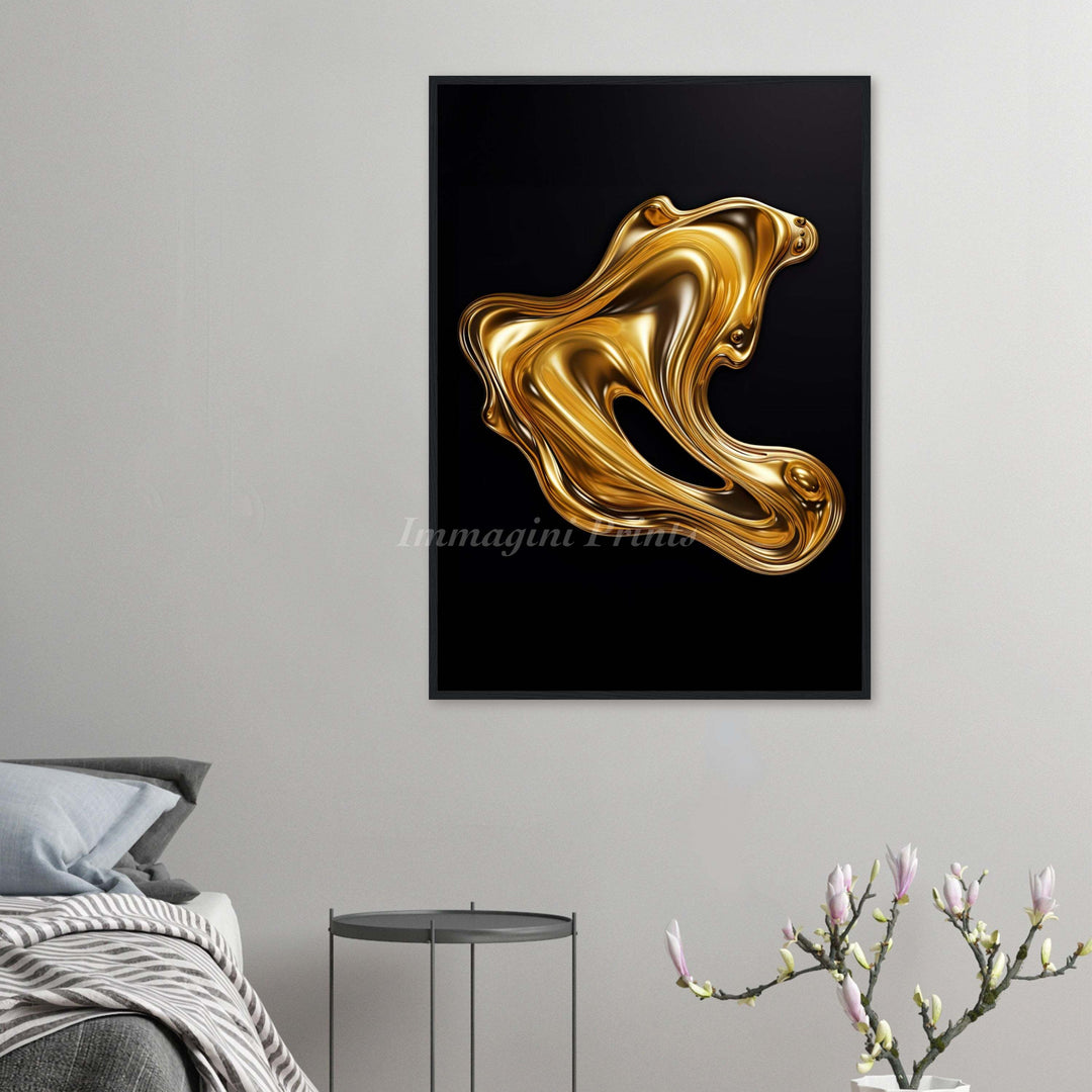 Liquid Gold (Framed Art Print)