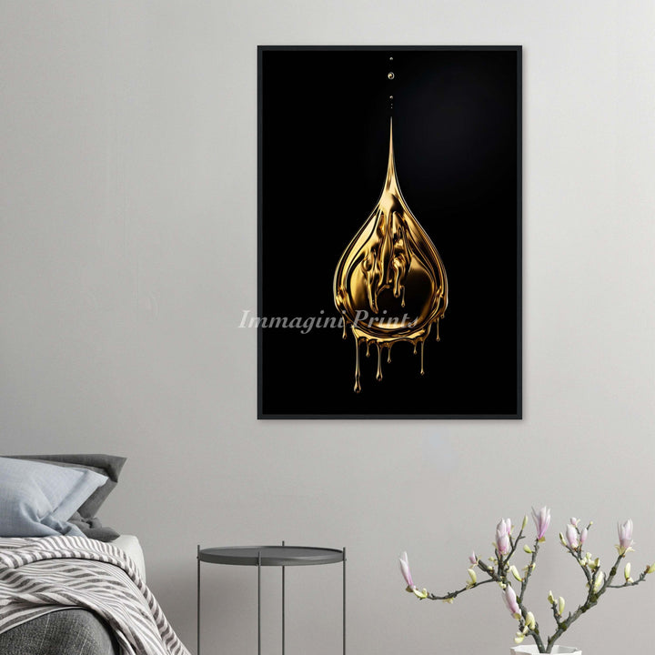 A Drop of Gold (Framed Art Print)