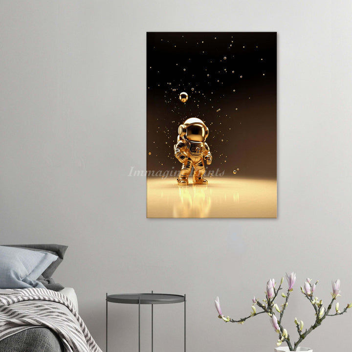 The Golden Astronaut (Canvas Print)