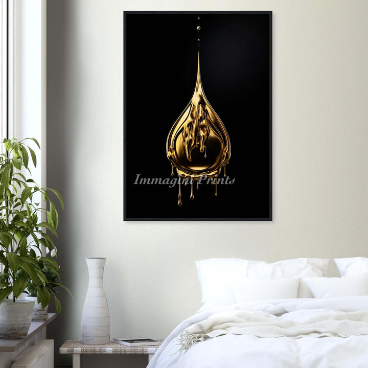 A Drop of Gold (Framed Art Print)