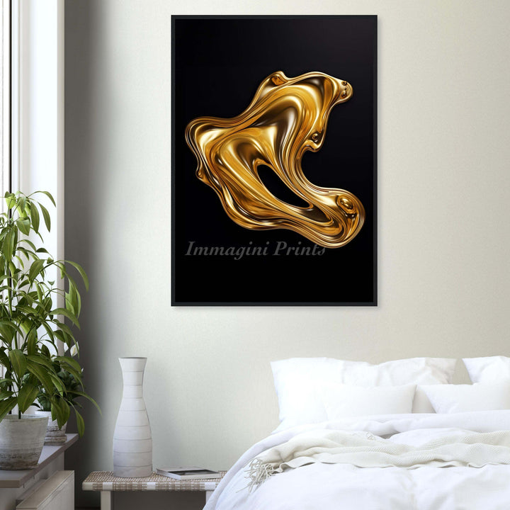 Liquid Gold (Framed Art Print)