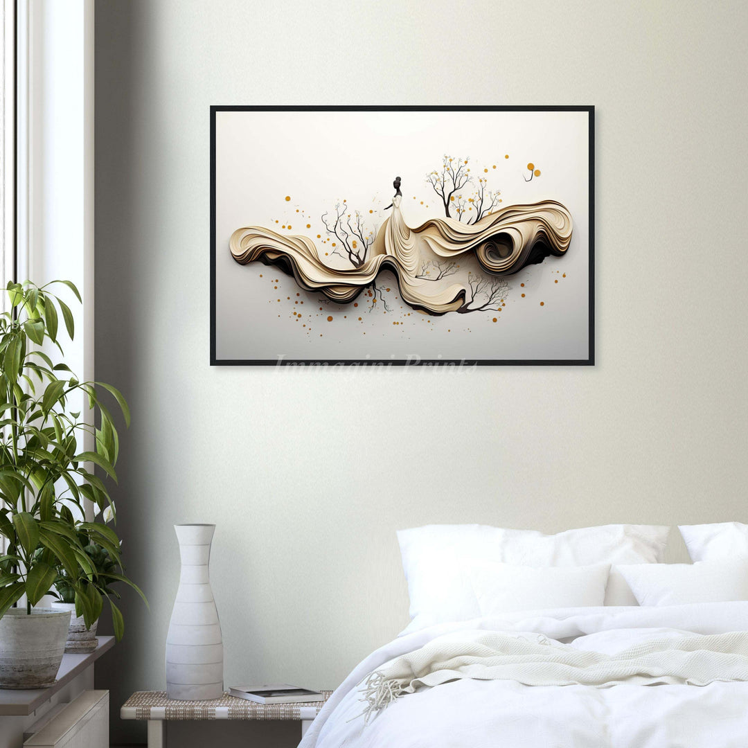 The Plentiful Gown (Framed Art Print)