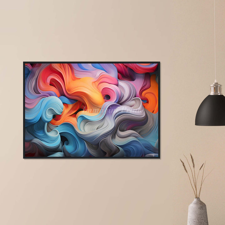 Chromaswirl (Framed Art Print)