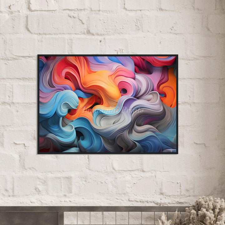 Chromaswirl (Framed Art Print)