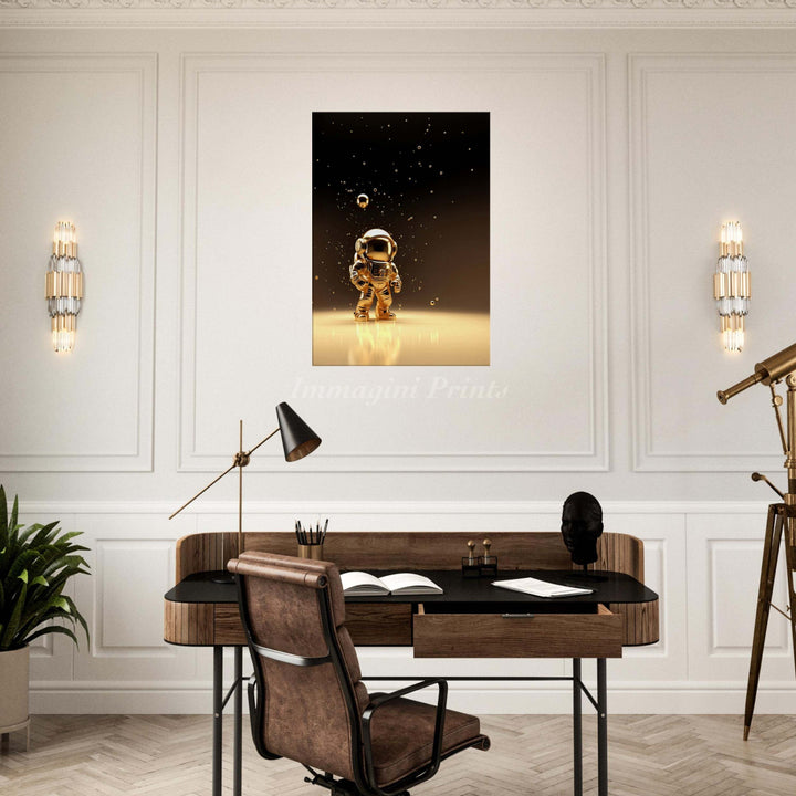 The Golden Astronaut (Canvas Print)