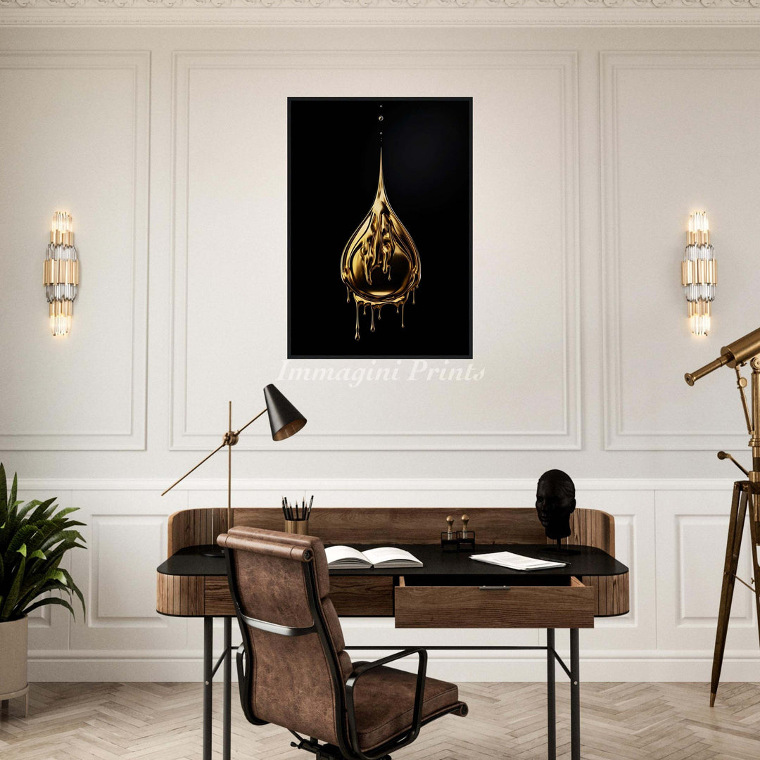 A Drop of Gold (Framed Art Print)