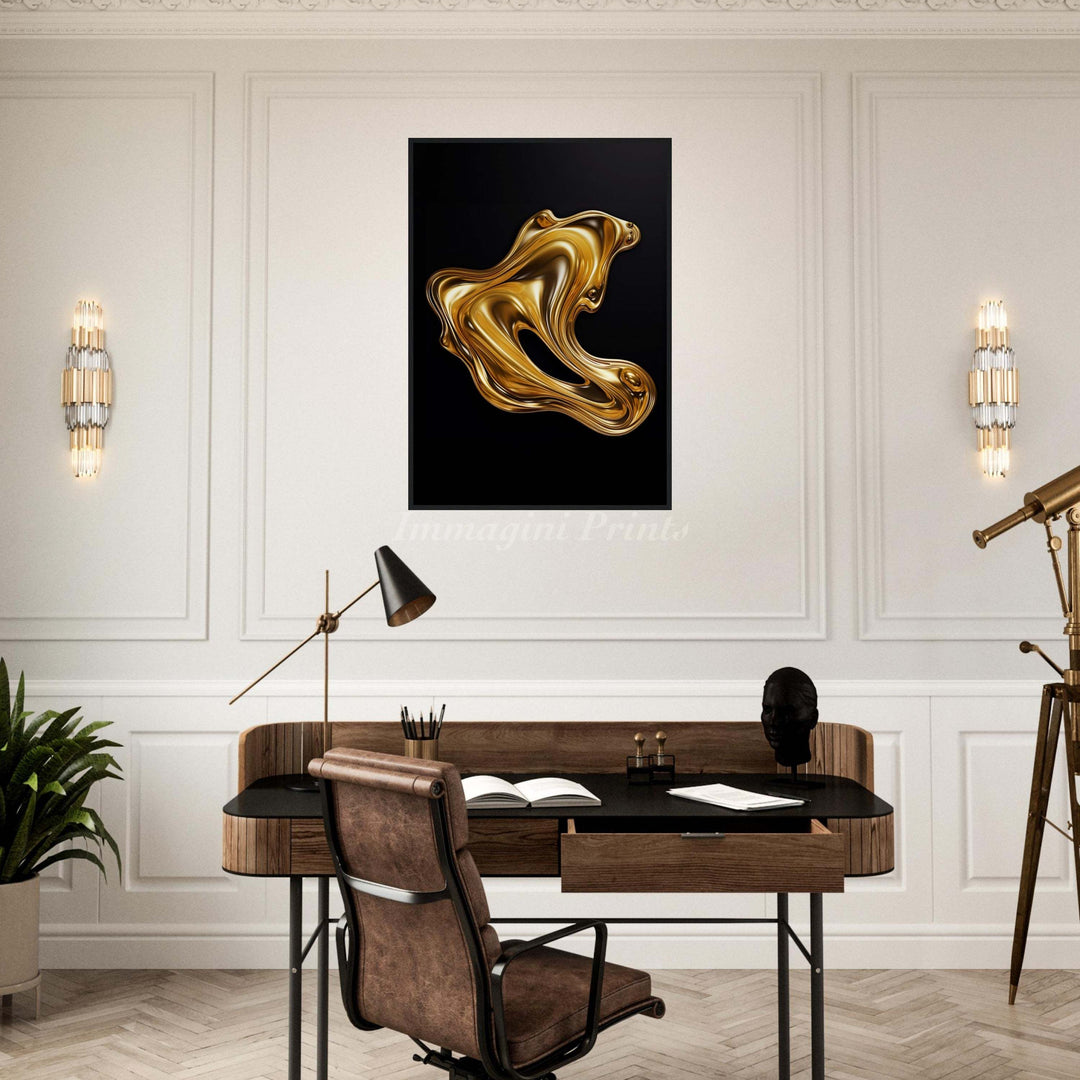 Liquid Gold (Framed Art Print)