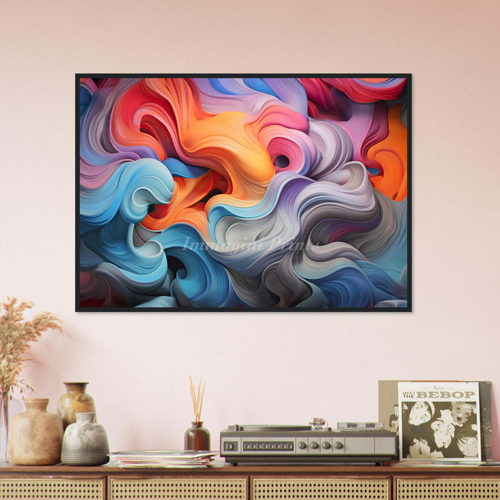 Chromaswirl (Framed Art Print)