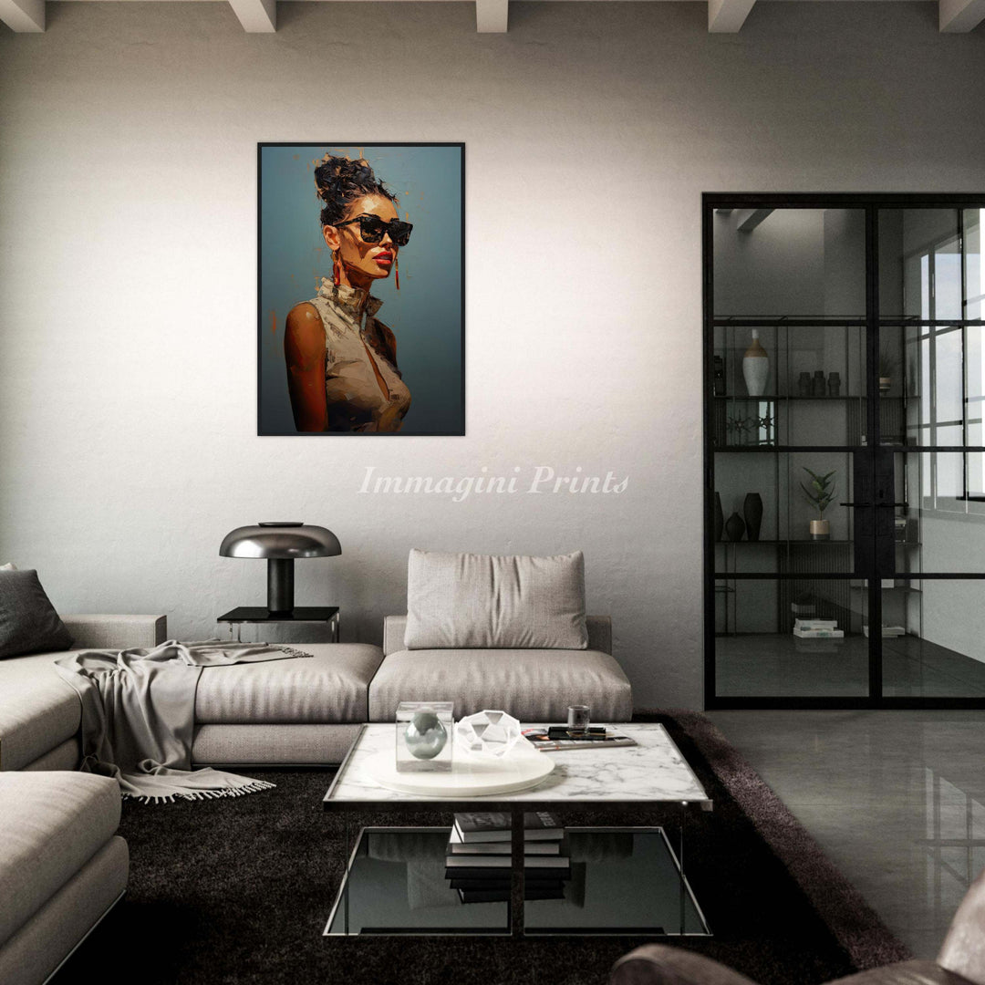 Shades of Elegance (Framed Art Print)