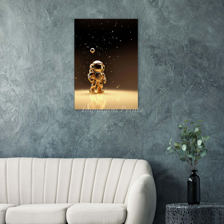 The Golden Astronaut (Canvas Print)