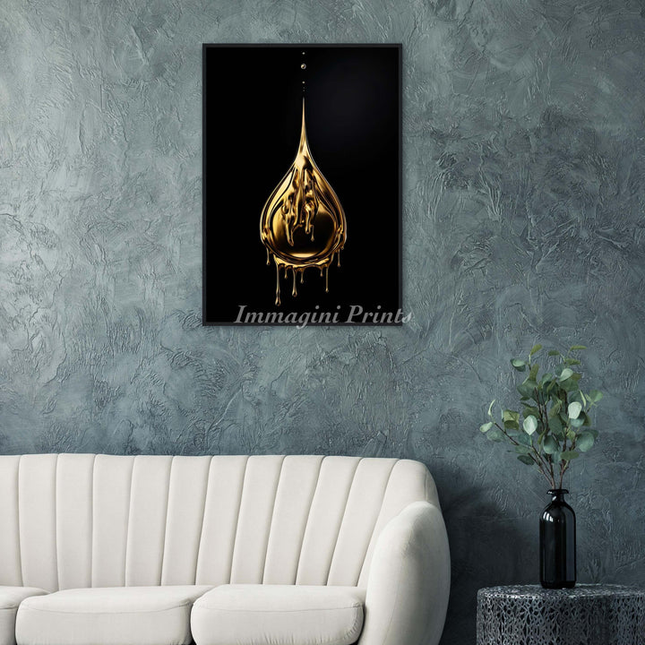 A Drop of Gold (Framed Art Print)