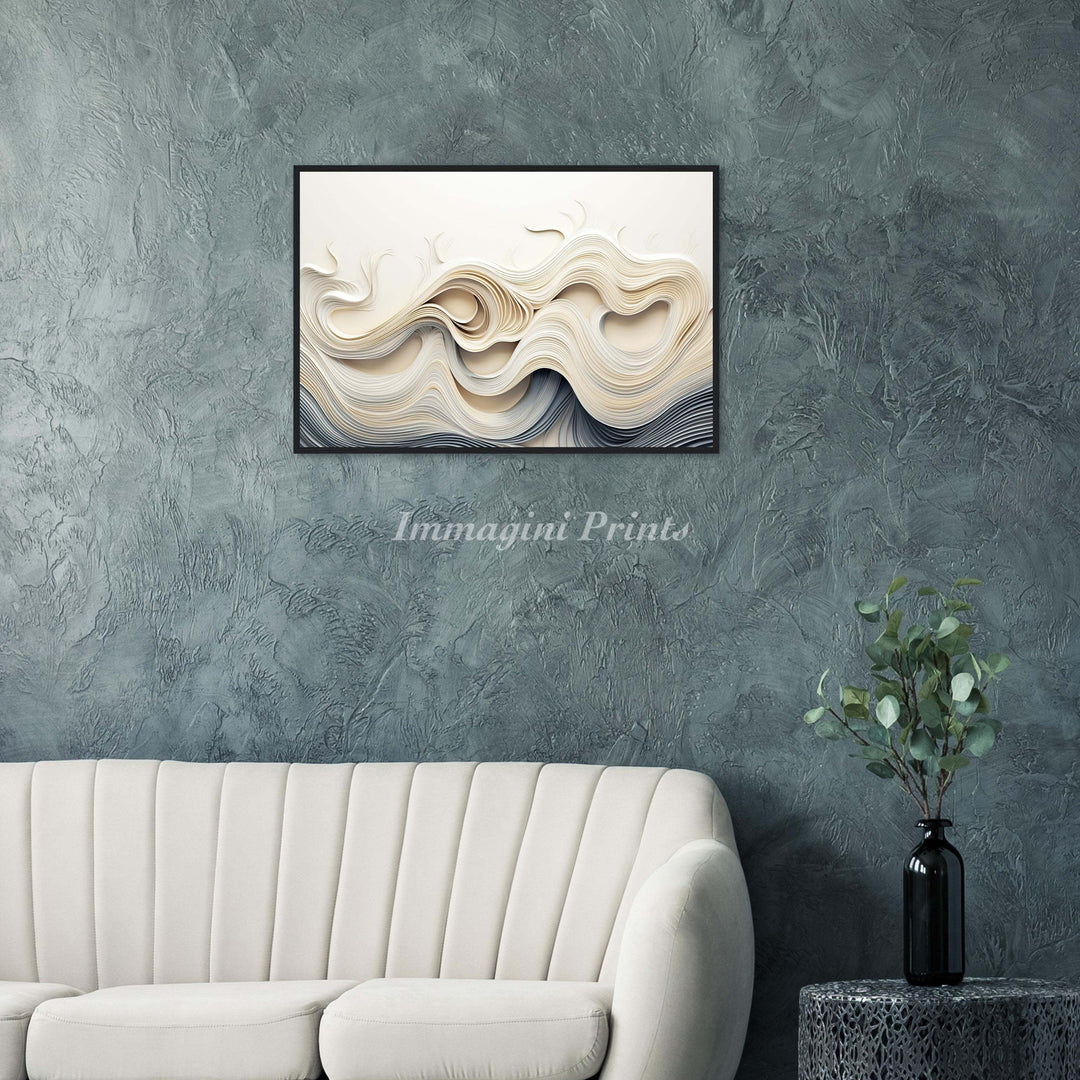 The Flowing (Framed Art Print)