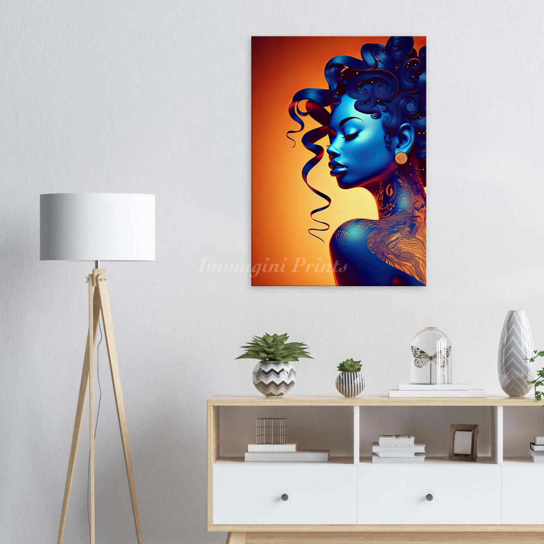 The Blue Temptation (Canvas Print)