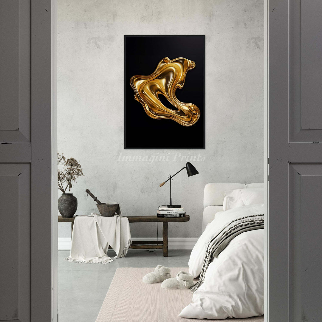 Liquid Gold (Framed Art Print)